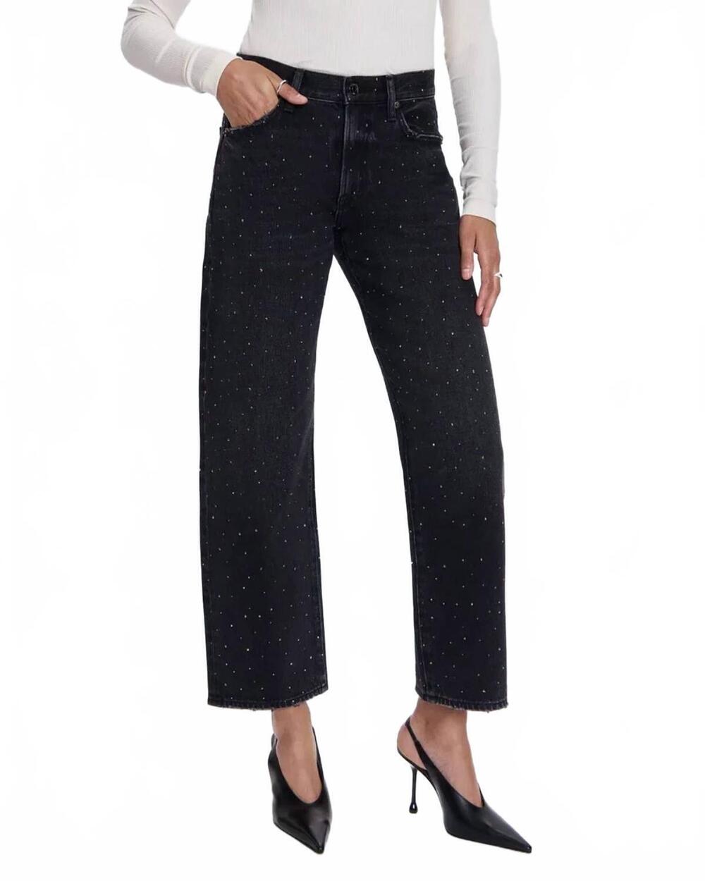 NEW PISTOLA lexi diamante jeans in silver screen
